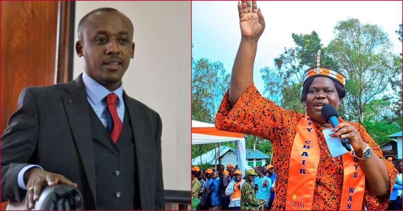 Makueni governor Mutula Kilonzo (left) apologised to his Homa Bay county counterpart, Gladys Wanga.